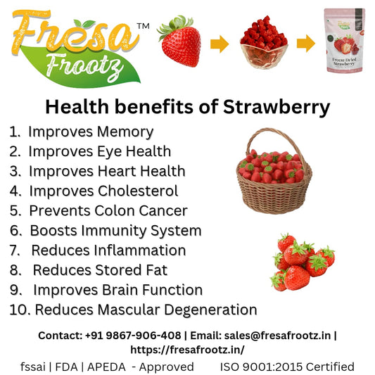 The Power of Freeze-Dried Strawberries: Advantages and Health Benefits with Fresafrootz