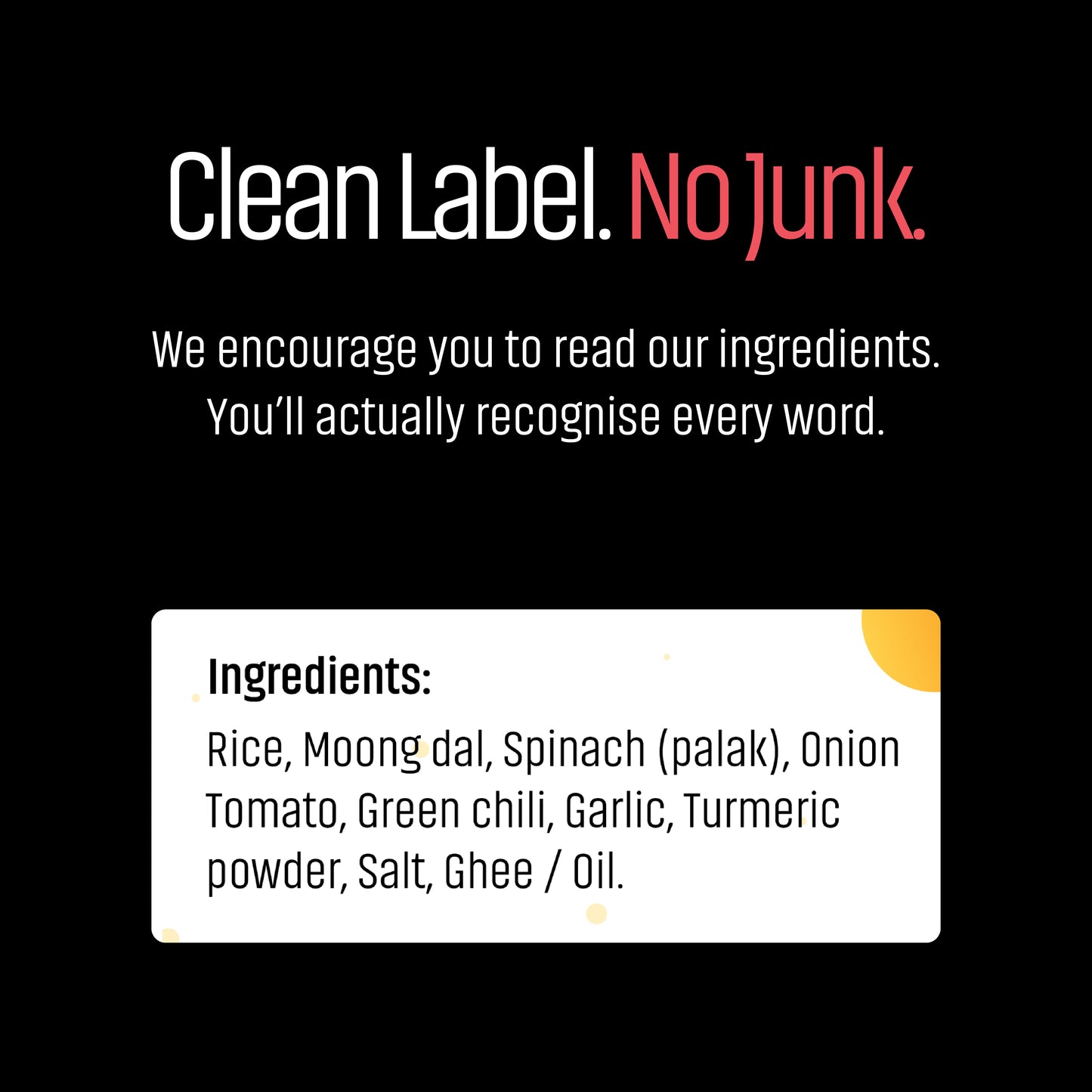 Palak khichdi – Ready to Eat in 5 Minutes