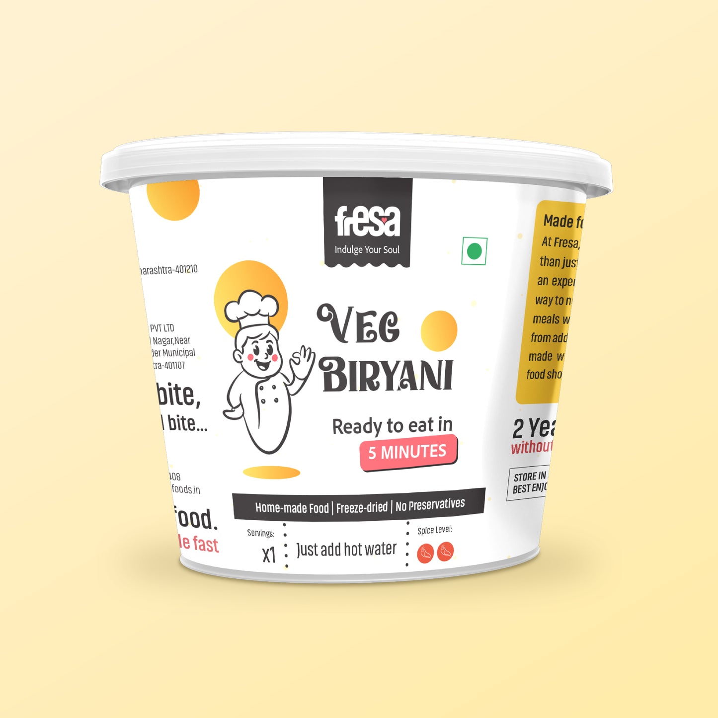 Veg Biryani – Ready to Eat in 5 Minutes