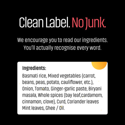 Veg Biryani – Ready to Eat in 5 Minutes